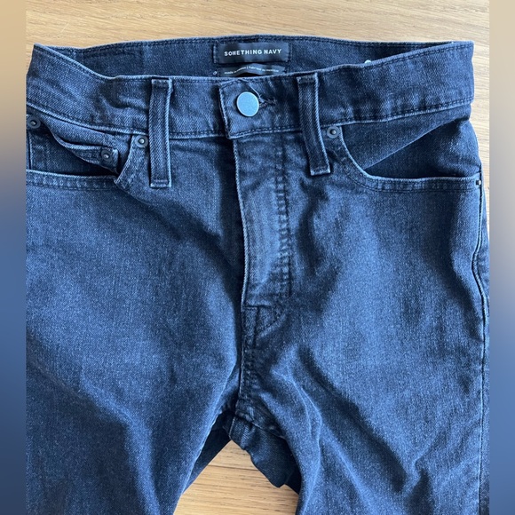 Something Navy Slit Hem Skinny Jeans Size 24 Sold Out - Picture 5 of 9